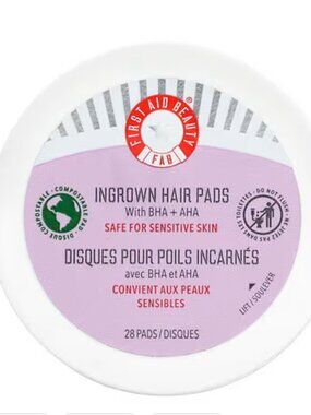First Aid Beauty, Ingrown Hair Pads With BHA + AHA, 28 Pads